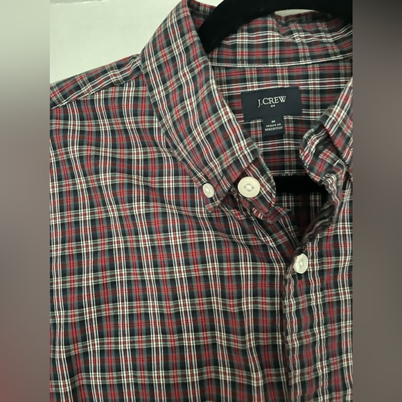 Jcrew men’s plaid button down. Size medium. - Picture 2 of 3